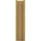 Ekena Millwork 6-in W x 22-in D x 26-in H Funston Slat Rough Cedar Woodgrain TimberThane Outlooker, Primed Tan OUTUR060X22X26FST24RCPR - alternate 3